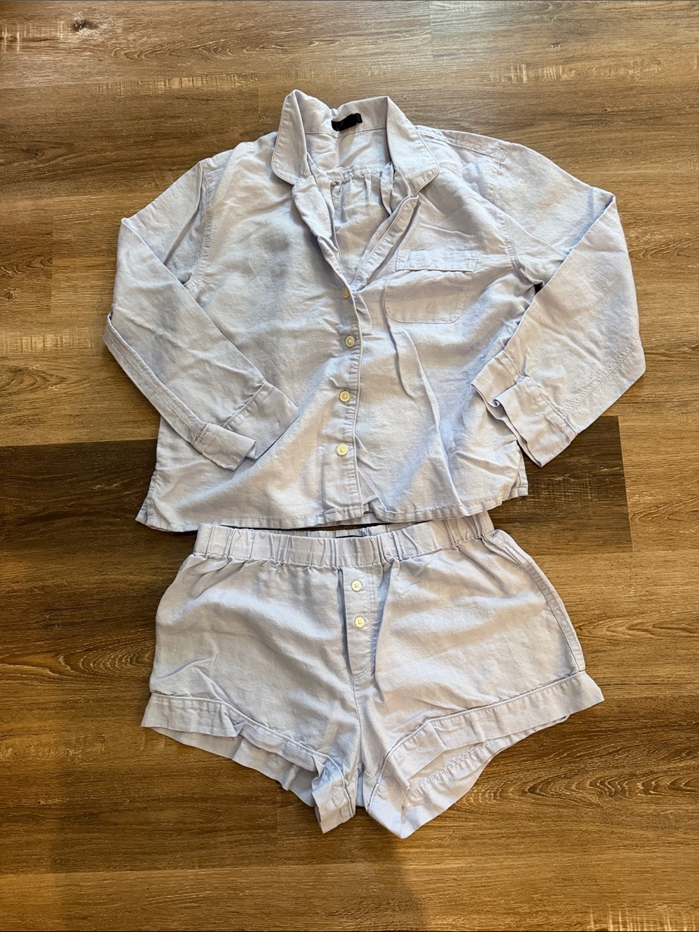 J. Crew linen blend pajamas